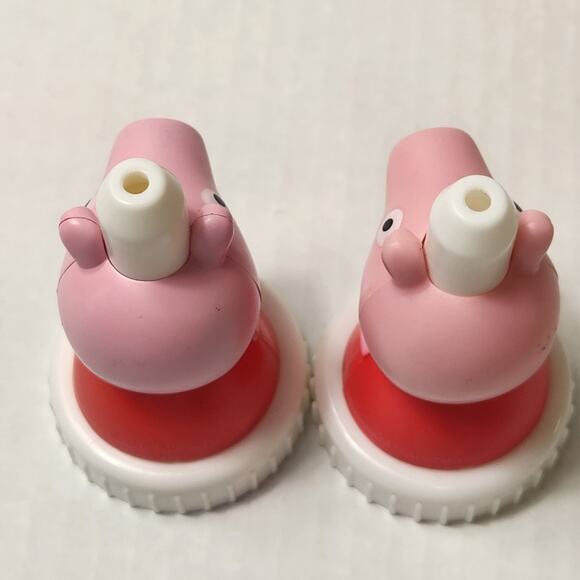 Good 2 Grow Peppa Pig Lid Top Topper Drink Lot of 2 Twins Toddler Preschool - Picture 5 of 6
